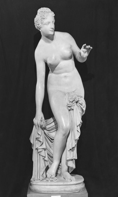 Venus, auch bekannt als Venus überrascht in ihrem Bad, 1829 (Marmor) von James Pradier